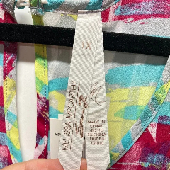 Melissa McCarthy Seven7‎ Tunic Dress Cover-up, Size 1X, Hi-Lo Hem, New w Tags - Picture 10 of 11